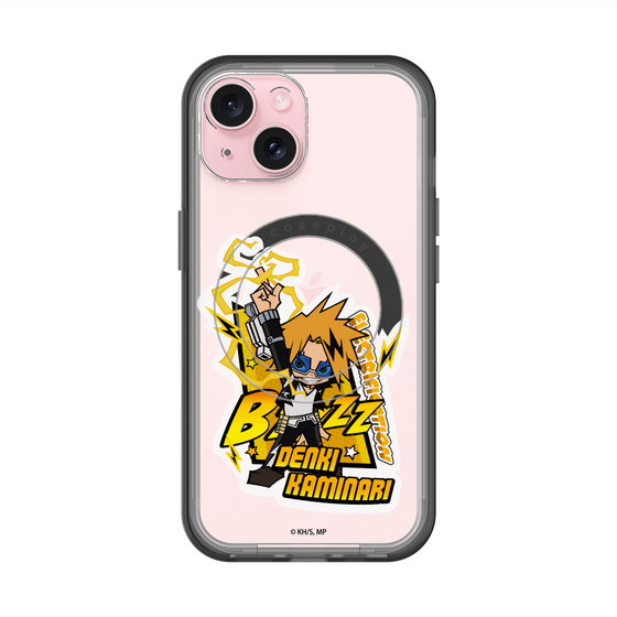 スリムプロテクションプレミアムケース with MagSafe［ 僕のヒーローアカデミア - ミニキャラ - 上鳴 電気 ］