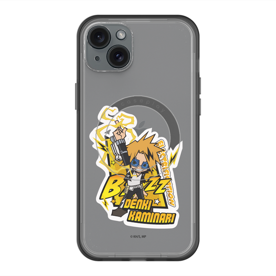 スリムプロテクションプレミアムケース with MagSafe［ 僕のヒーローアカデミア - ミニキャラ - 上鳴 電気 ］