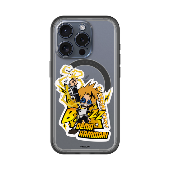 スリムプロテクションプレミアムケース with MagSafe［ 僕のヒーローアカデミア - ミニキャラ - 上鳴 電気 ］