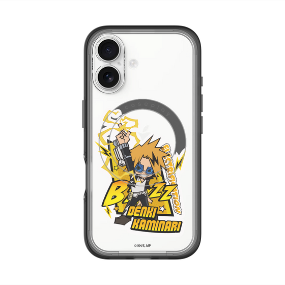 スリムプロテクションプレミアムケース with MagSafe［ 僕のヒーローアカデミア - ミニキャラ - 上鳴 電気 ］