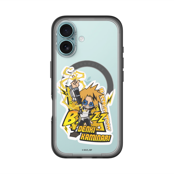 スリムプロテクションプレミアムケース with MagSafe［ 僕のヒーローアカデミア - ミニキャラ - 上鳴 電気 ］