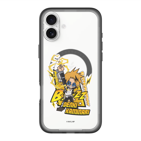 スリムプロテクションプレミアムケース with MagSafe［ 僕のヒーローアカデミア - ミニキャラ - 上鳴 電気 ］