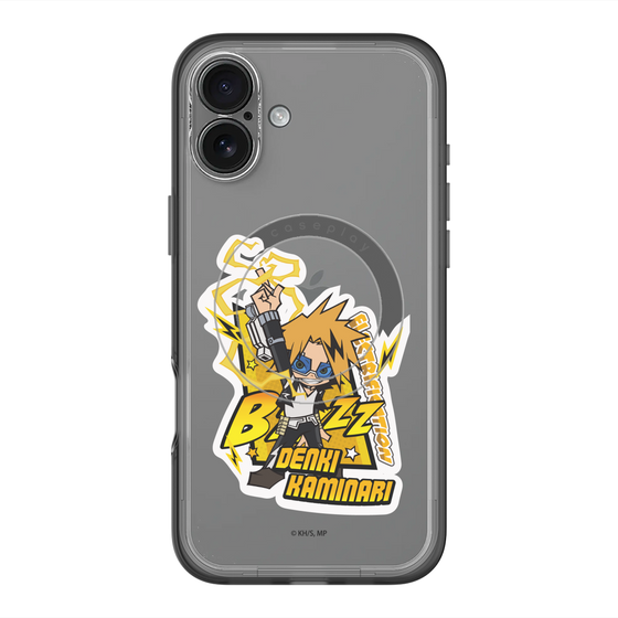 スリムプロテクションプレミアムケース with MagSafe［ 僕のヒーローアカデミア - ミニキャラ - 上鳴 電気 ］