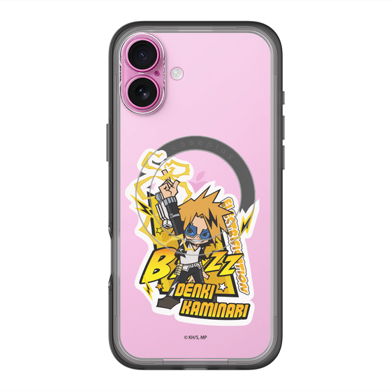 スリムプロテクションプレミアムケース with MagSafe［ 僕のヒーローアカデミア - ミニキャラ - 上鳴 電気 ］