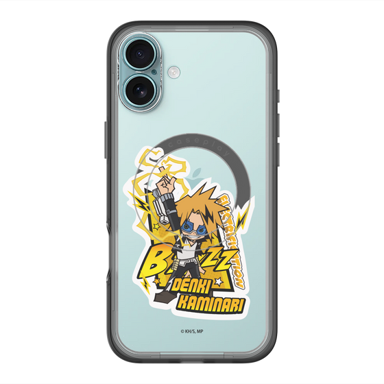 スリムプロテクションプレミアムケース with MagSafe［ 僕のヒーローアカデミア - ミニキャラ - 上鳴 電気 ］