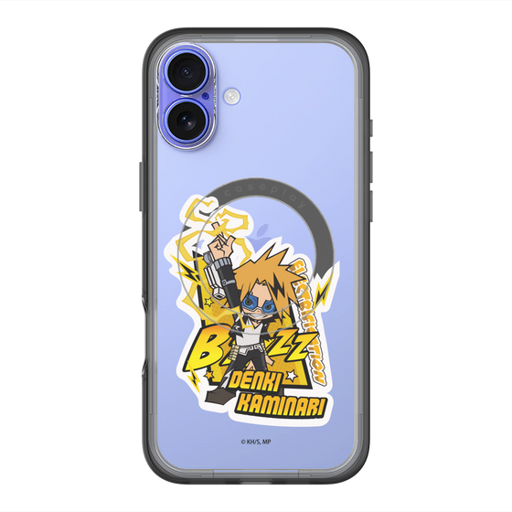 スリムプロテクションプレミアムケース with MagSafe［ 僕のヒーローアカデミア - ミニキャラ - 上鳴 電気 ］