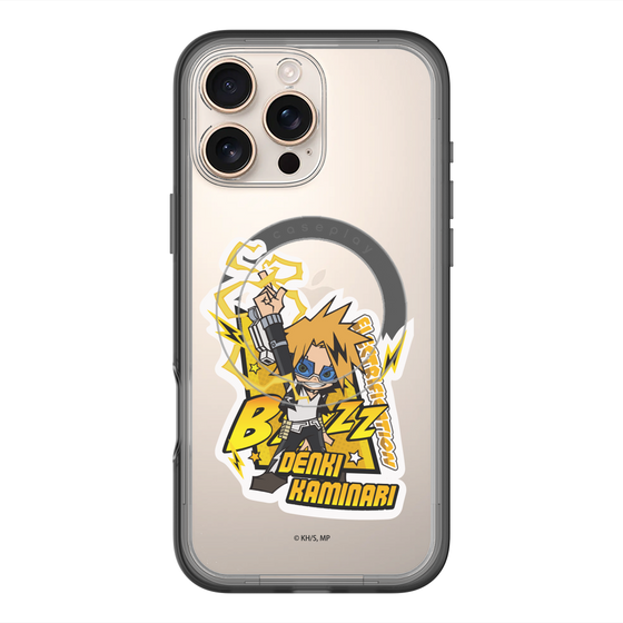 スリムプロテクションプレミアムケース with MagSafe［ 僕のヒーローアカデミア - ミニキャラ - 上鳴 電気 ］