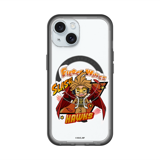 スリムプロテクションプレミアムケース with MagSafe［ 僕のヒーローアカデミア - ミニキャラ - ホークス ］