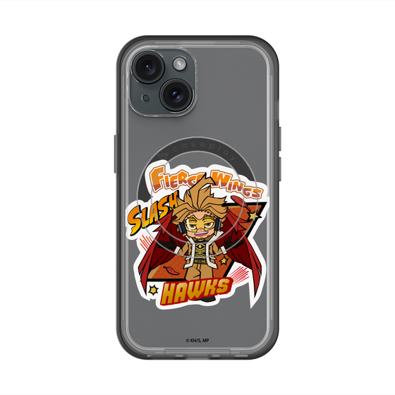 スリムプロテクションプレミアムケース with MagSafe［ 僕のヒーローアカデミア - ミニキャラ - ホークス ］