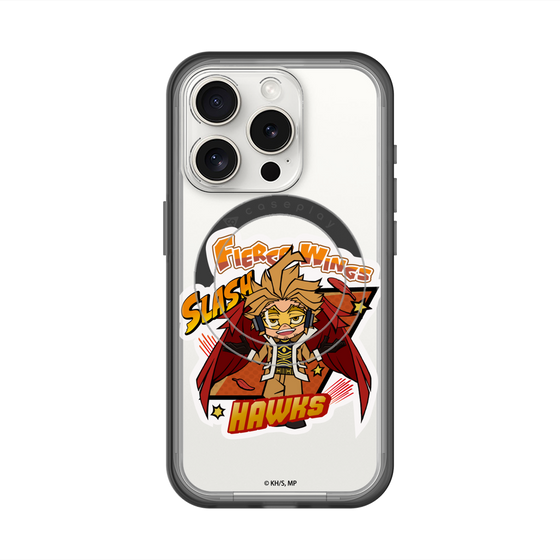 スリムプロテクションプレミアムケース with MagSafe［ 僕のヒーローアカデミア - ミニキャラ - ホークス ］