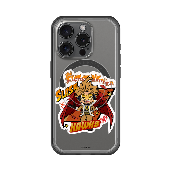 スリムプロテクションプレミアムケース with MagSafe［ 僕のヒーローアカデミア - ミニキャラ - ホークス ］