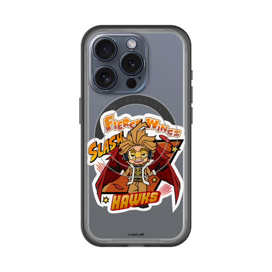 スリムプロテクションプレミアムケース with MagSafe［ 僕のヒーローアカデミア - ミニキャラ - ホークス ］