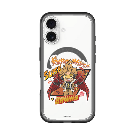 スリムプロテクションプレミアムケース with MagSafe［ 僕のヒーローアカデミア - ミニキャラ - ホークス ］