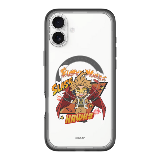 スリムプロテクションプレミアムケース with MagSafe［ 僕のヒーローアカデミア - ミニキャラ - ホークス ］