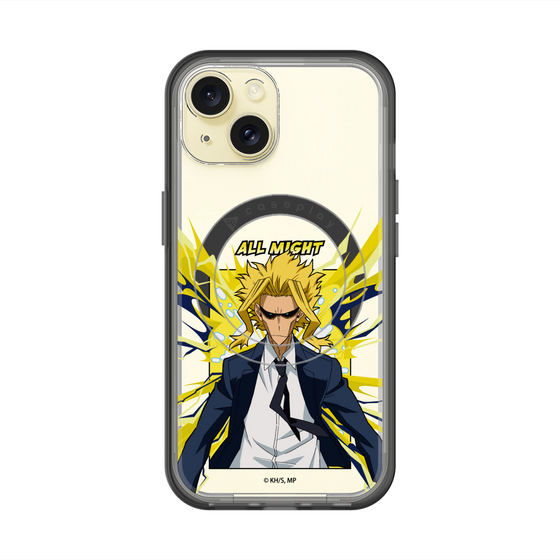 スリムプロテクションプレミアムケース with MagSafe［ 僕のヒーローアカデミア - ポップ -オールマイト ］