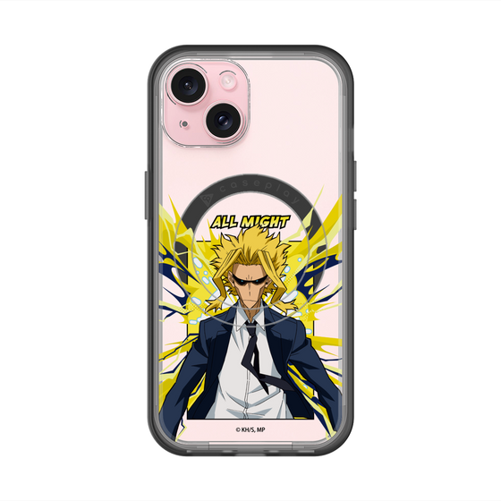 スリムプロテクションプレミアムケース with MagSafe［ 僕のヒーローアカデミア - ポップ -オールマイト ］