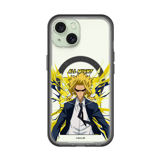 スリムプロテクションプレミアムケース with MagSafe［ 僕のヒーローアカデミア - ポップ -オールマイト ］