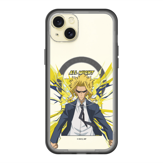 スリムプロテクションプレミアムケース with MagSafe［ 僕のヒーローアカデミア - ポップ -オールマイト ］