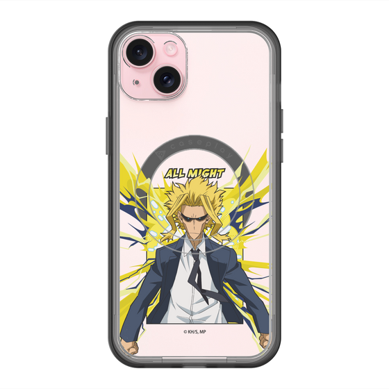 スリムプロテクションプレミアムケース with MagSafe［ 僕のヒーローアカデミア - ポップ -オールマイト ］