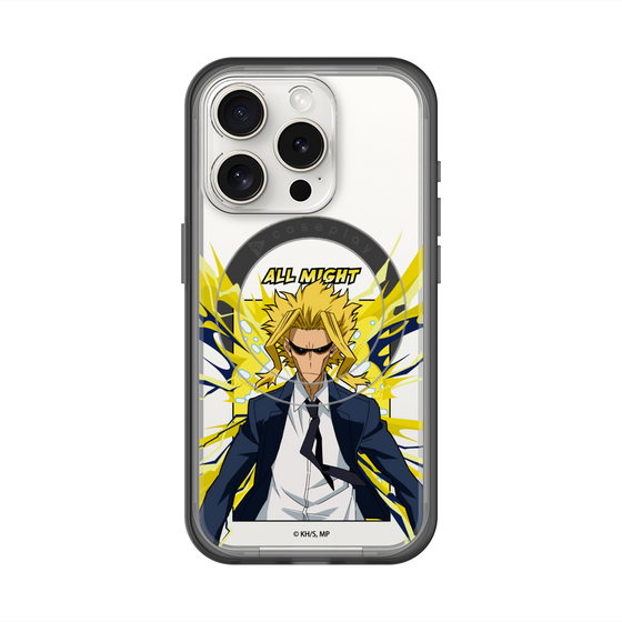 スリムプロテクションプレミアムケース with MagSafe［ 僕のヒーローアカデミア - ポップ -オールマイト ］