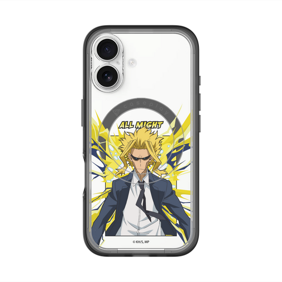 スリムプロテクションプレミアムケース with MagSafe［ 僕のヒーローアカデミア - ポップ -オールマイト ］