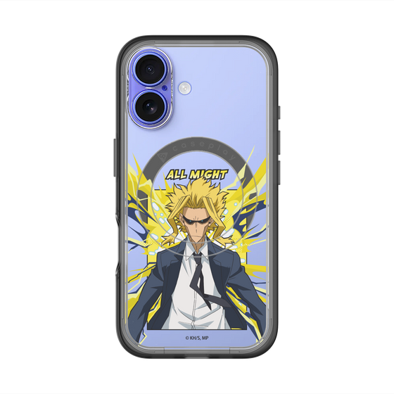 スリムプロテクションプレミアムケース with MagSafe［ 僕のヒーローアカデミア - ポップ -オールマイト ］