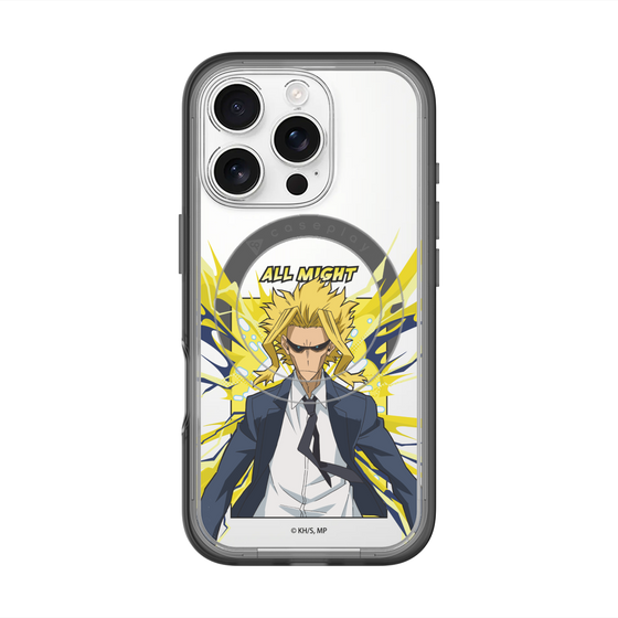 スリムプロテクションプレミアムケース with MagSafe［ 僕のヒーローアカデミア - ポップ -オールマイト ］