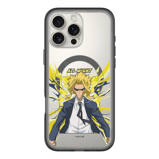 スリムプロテクションプレミアムケース with MagSafe［ 僕のヒーローアカデミア - ポップ -オールマイト ］