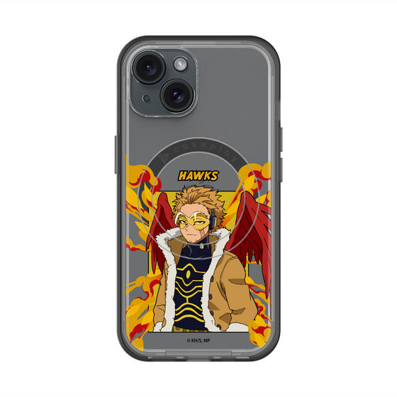 スリムプロテクションプレミアムケース with MagSafe［ 僕のヒーローアカデミア - ポップ - ホークス ］