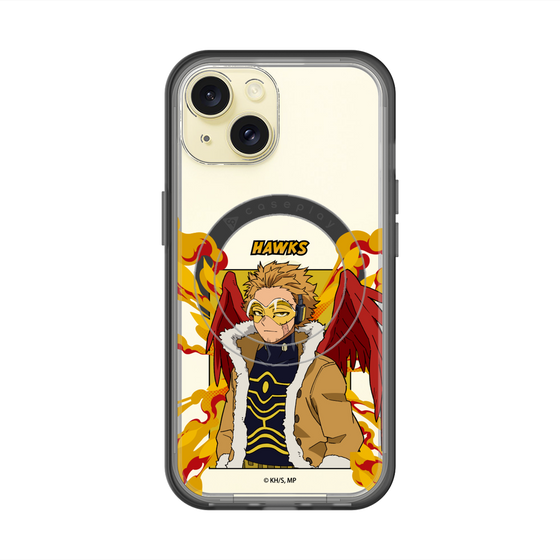 スリムプロテクションプレミアムケース with MagSafe［ 僕のヒーローアカデミア - ポップ - ホークス ］