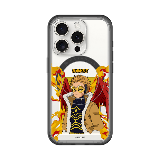 スリムプロテクションプレミアムケース with MagSafe［ 僕のヒーローアカデミア - ポップ - ホークス ］