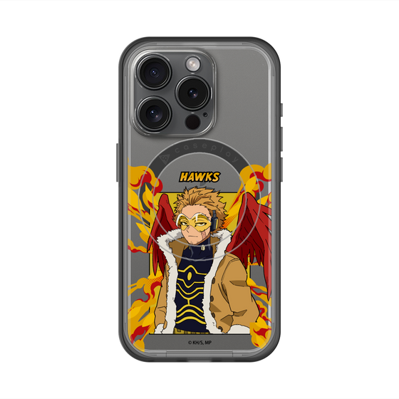 スリムプロテクションプレミアムケース with MagSafe［ 僕のヒーローアカデミア - ポップ - ホークス ］