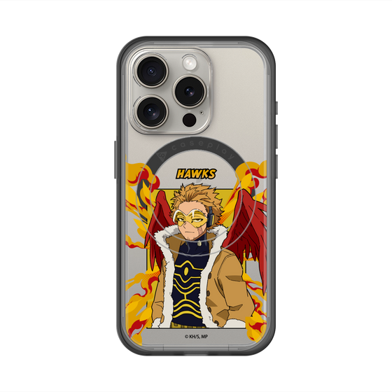 スリムプロテクションプレミアムケース with MagSafe［ 僕のヒーローアカデミア - ポップ - ホークス ］