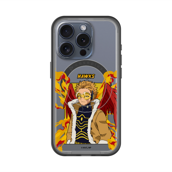 スリムプロテクションプレミアムケース with MagSafe［ 僕のヒーローアカデミア - ポップ - ホークス ］