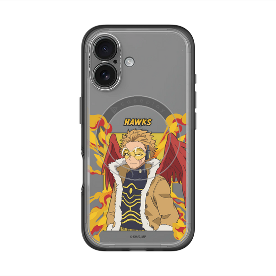 スリムプロテクションプレミアムケース with MagSafe［ 僕のヒーローアカデミア - ポップ - ホークス ］