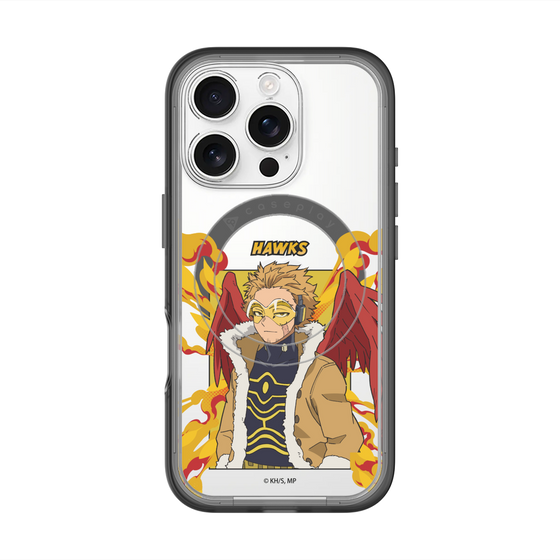 スリムプロテクションプレミアムケース with MagSafe［ 僕のヒーローアカデミア - ポップ - ホークス ］