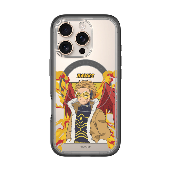 スリムプロテクションプレミアムケース with MagSafe［ 僕のヒーローアカデミア - ポップ - ホークス ］
