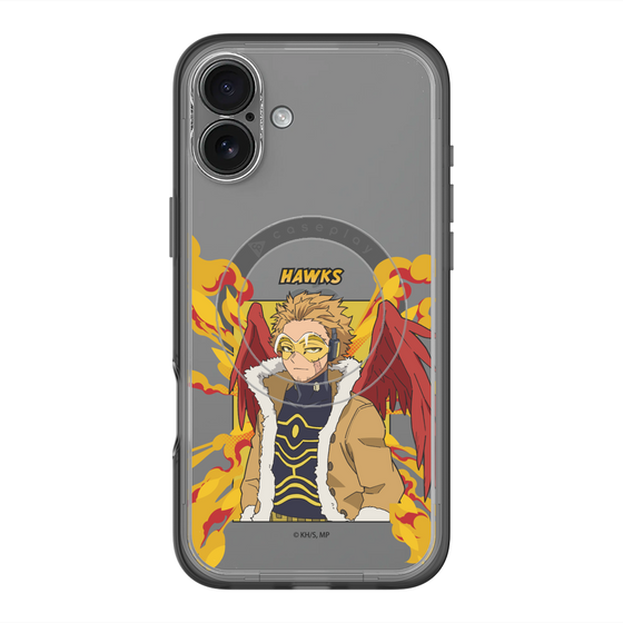 スリムプロテクションプレミアムケース with MagSafe［ 僕のヒーローアカデミア - ポップ - ホークス ］