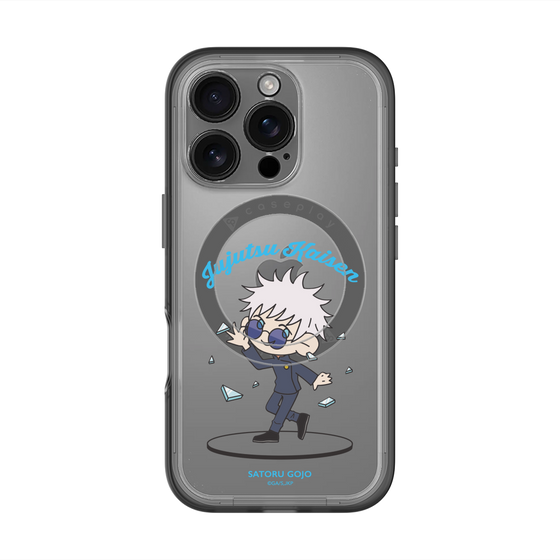 スリムプロテクションプレミアムケース with MagSafe［ 呪術廻戦 - ミニキャラ - 五条 悟（懐玉・玉折） ］