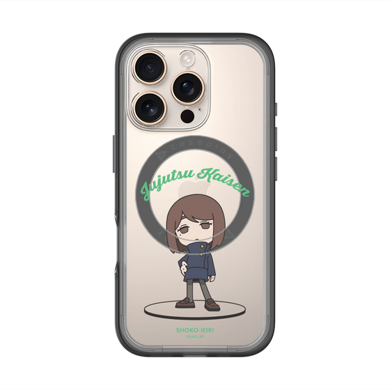 スリムプロテクションプレミアムケース with MagSafe［ 呪術廻戦 - ミニキャラ - 家入 硝子（懐玉・玉折） ］