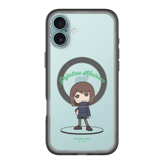 スリムプロテクションプレミアムケース with MagSafe［ 呪術廻戦 - ミニキャラ - 家入 硝子（懐玉・玉折） ］