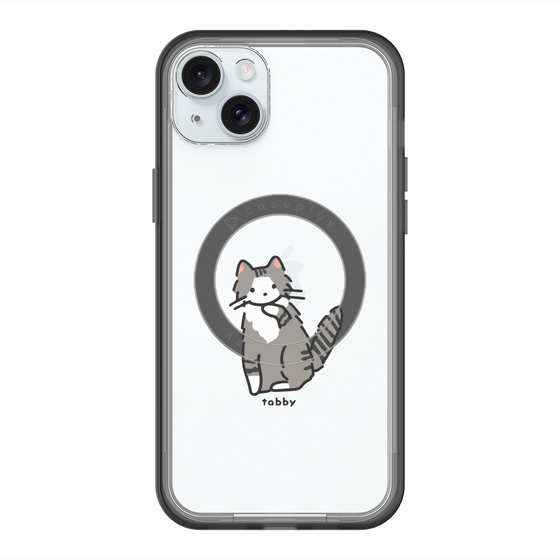 スリムプロテクションプレミアムケース with MagSafe［ オリジナル - CASEPLAYネコ - tabby ］