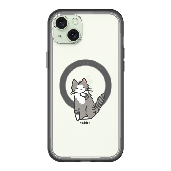 スリムプロテクションプレミアムケース with MagSafe［ オリジナル - CASEPLAYネコ - tabby ］