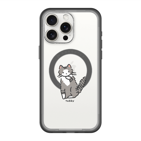 スリムプロテクションプレミアムケース with MagSafe［ オリジナル - CASEPLAYネコ - tabby ］