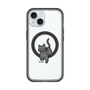 スリムプロテクションプレミアムケース with MagSafe［ オリジナル - CASEPLAYネコ - black ］