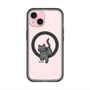 スリムプロテクションプレミアムケース with MagSafe［ オリジナル - CASEPLAYネコ - black ］
