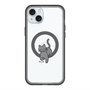 スリムプロテクションプレミアムケース with MagSafe［ オリジナル - CASEPLAYネコ - black ］