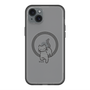 スリムプロテクションプレミアムケース with MagSafe［ オリジナル - CASEPLAYネコ - black ］