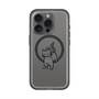スリムプロテクションプレミアムケース with MagSafe［ オリジナル - CASEPLAYネコ - black ］