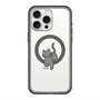 スリムプロテクションプレミアムケース with MagSafe［ オリジナル - CASEPLAYネコ - black ］
